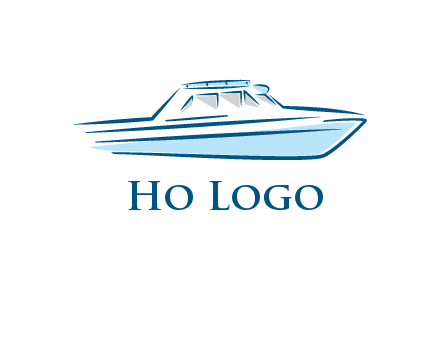 yacht icon for water sports logo