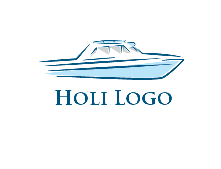 yacht icon for water sports logo