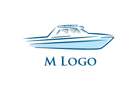 yacht icon for water sports logo