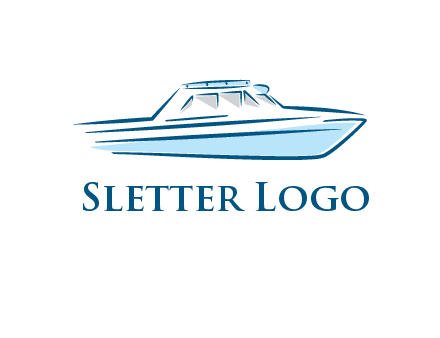 yacht icon for water sports logo