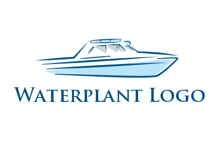 yacht icon for water sports logo