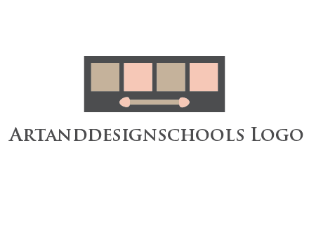 eye shadow palette beauty logo