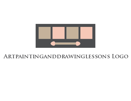 eye shadow palette beauty logo