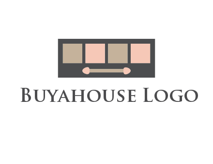 eye shadow palette beauty logo