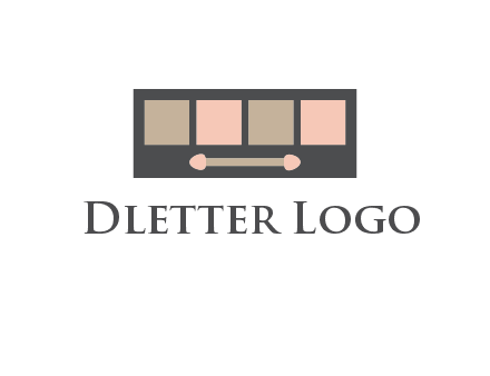 eye shadow palette beauty logo