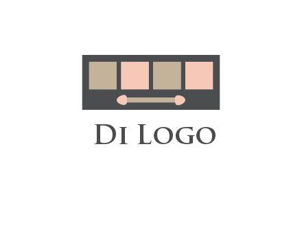 eye shadow palette beauty logo