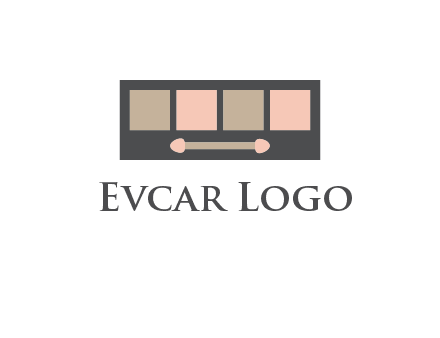 eye shadow palette beauty logo