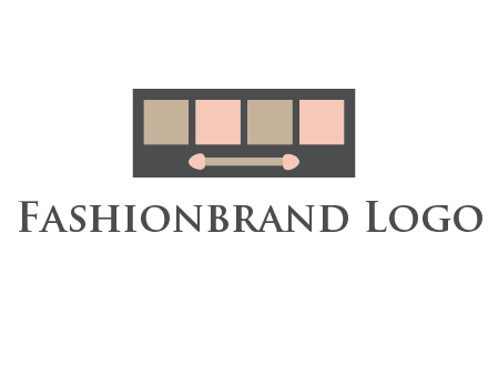 eye shadow palette beauty logo