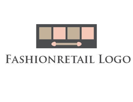 eye shadow palette beauty logo