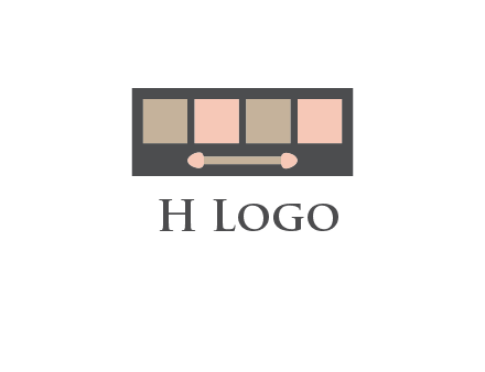 eye shadow palette beauty logo