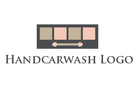 eye shadow palette beauty logo