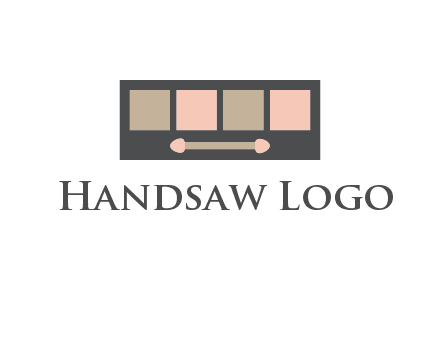 eye shadow palette beauty logo