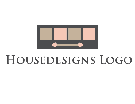 eye shadow palette beauty logo