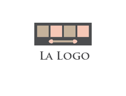 eye shadow palette beauty logo