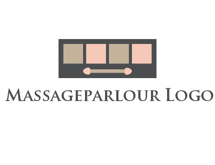 eye shadow palette beauty logo