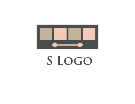 eye shadow palette beauty logo