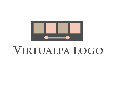 eye shadow palette beauty logo