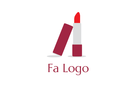 lipstick with lid beauty logo