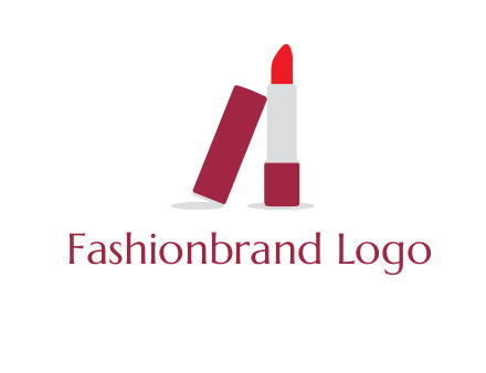 lipstick with lid beauty logo