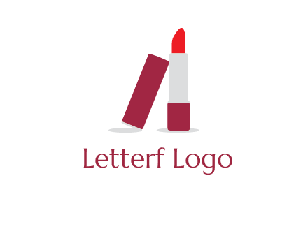 lipstick with lid beauty logo