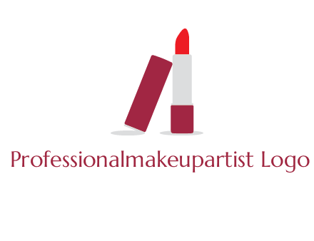 lipstick with lid beauty logo