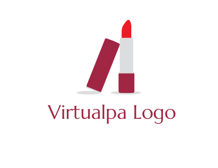 lipstick with lid beauty logo