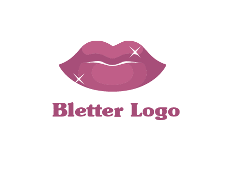 shiny lips beauty logo