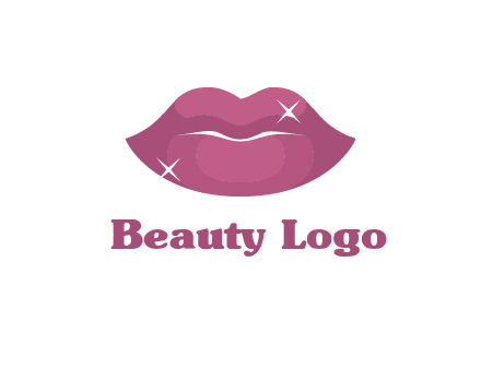 shiny lips beauty logo