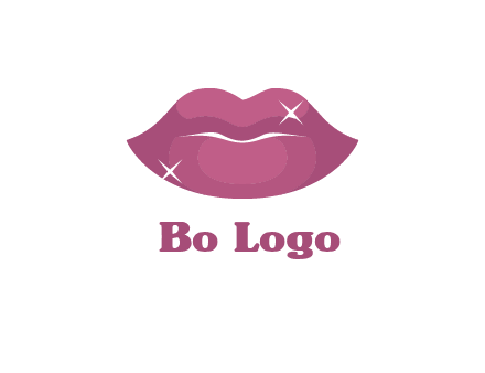 shiny lips beauty logo