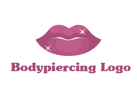 shiny lips beauty logo