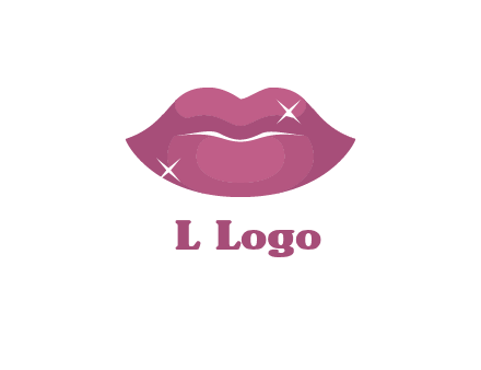 shiny lips beauty logo