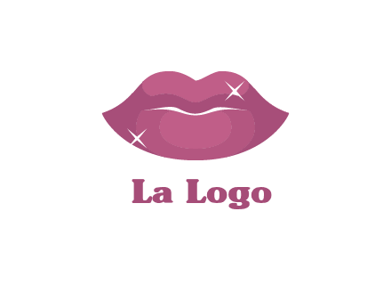 shiny lips beauty logo