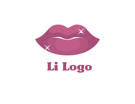 shiny lips beauty logo