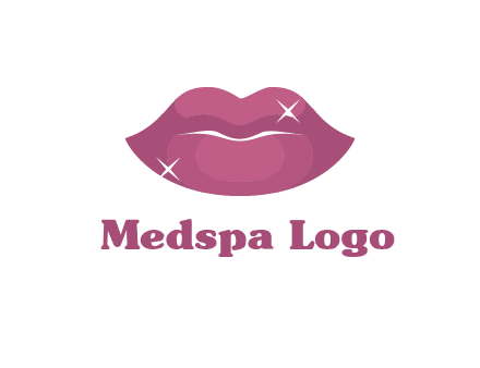 shiny lips beauty logo