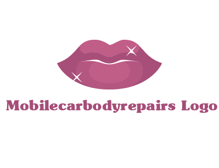 shiny lips beauty logo