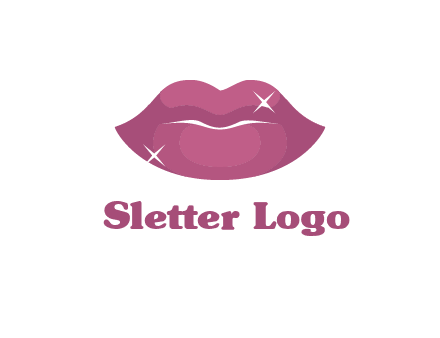 shiny lips beauty logo