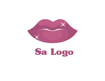 shiny lips beauty logo