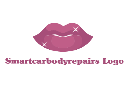 shiny lips beauty logo