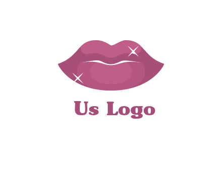 shiny lips beauty logo