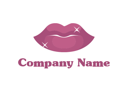 shiny lips beauty logo