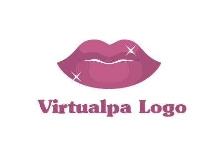 shiny lips beauty logo