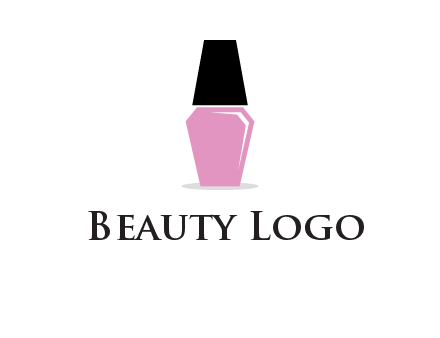 nail paint bottle beauty logo