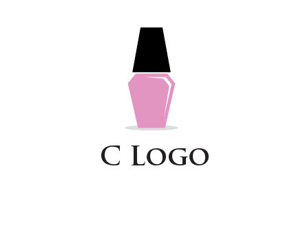 nail paint bottle beauty logo