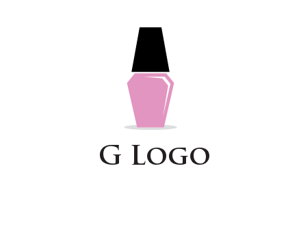 nail paint bottle beauty logo