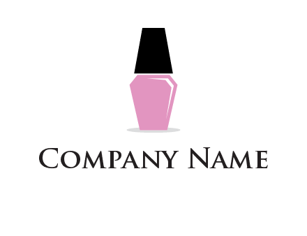 nail paint bottle beauty logo