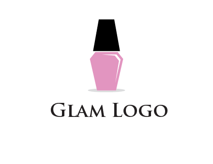 nail paint bottle beauty logo