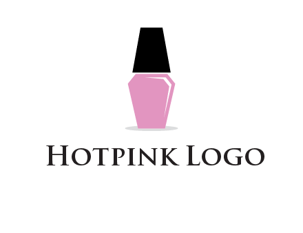 nail paint bottle beauty logo