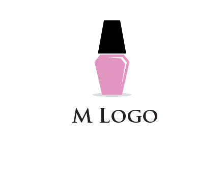 nail paint bottle beauty logo