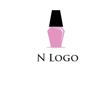 nail paint bottle beauty logo