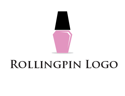 nail paint bottle beauty logo